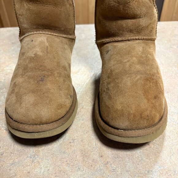 UGG Classic Tall Boots Chestnut Sheepskin Lined Pre-Owned 9 - Picture 5 of 16